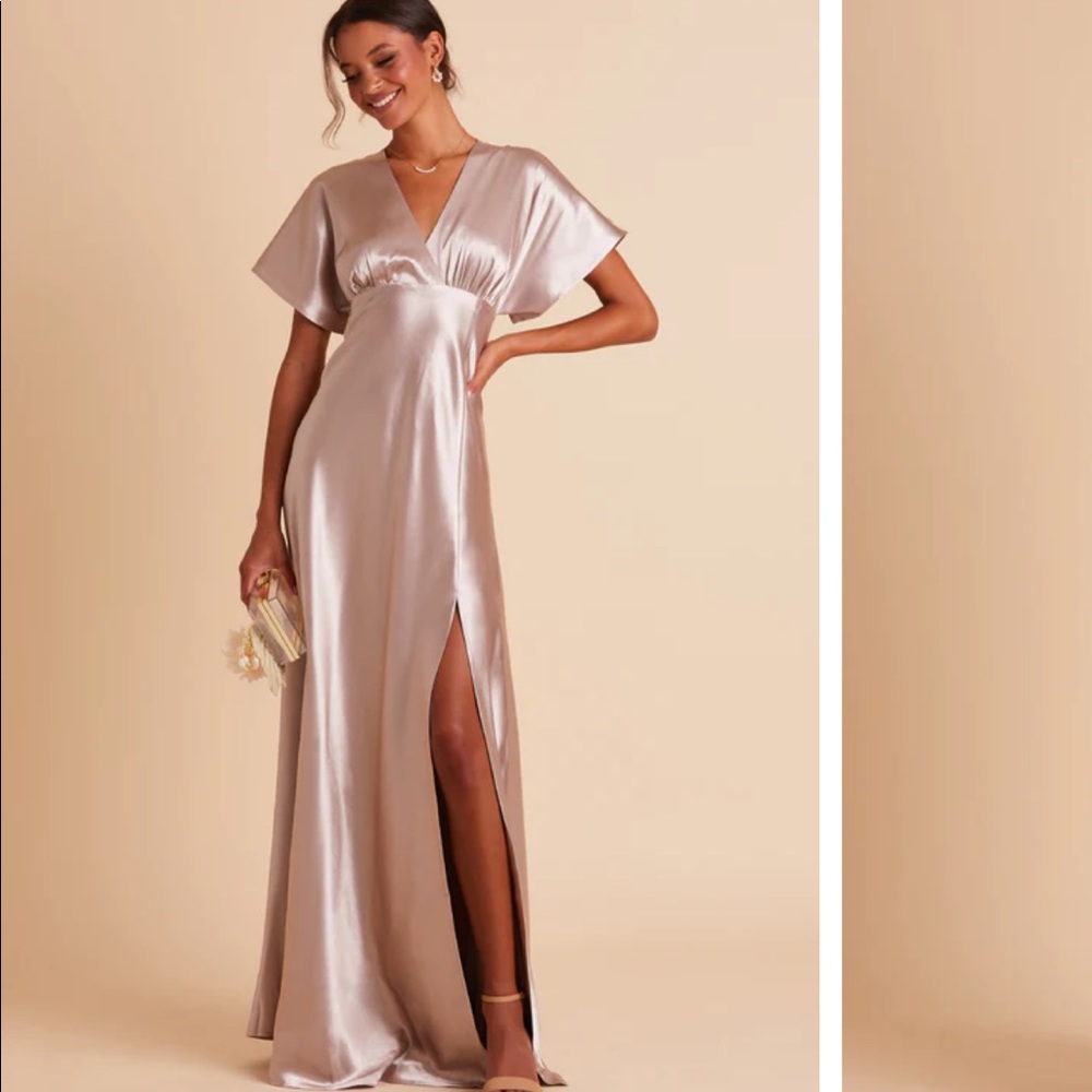 Birdy Grey Satin Taupe Formal/Bridesmaid dress